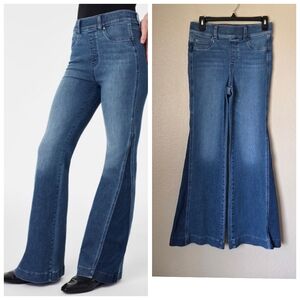 SPANX Flare Two Tone Pull On Jeans Size Small